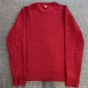 Men’s Beretta Crew Neck Wool Blend Sweater Size XXL Burgundy